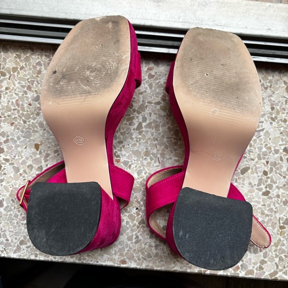 JOY IN LOVE Women's Chunky Platform High Heels Ankle Strap Block Heel Sandals - Picture 2 of 12